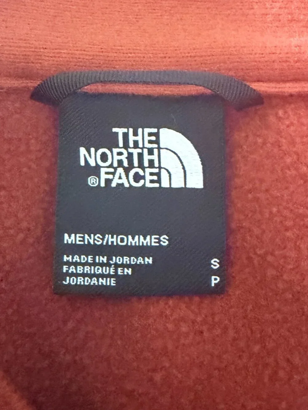 The North Face men's Canyonlands burnt orange full front zip jacket, size small
